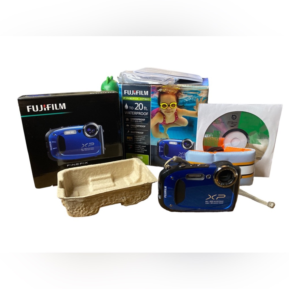 Fujifilm FinePix XP60 16.4MP Compact Waterproof Digital Camera Blue  - TESTED